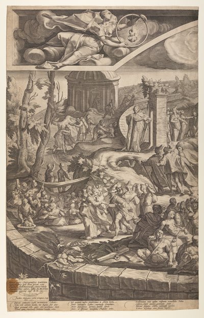 Die Tafel des Kebes (Tafel 1) von Jacob Matham