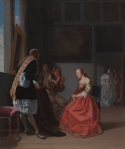 Eine musikalische Gesellschaft, ca. 1668 von Jacob Lucasz Ochtervelt