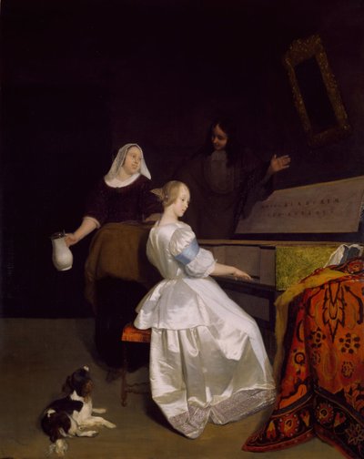 Die Musikstunde, 1670-72 von Jacob Lucasz Ochtervelt