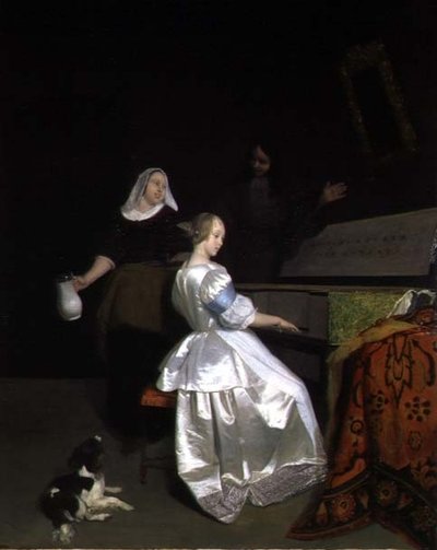 Die Musikstunde, 1670-72 von Jacob Lucasz Ochtervelt