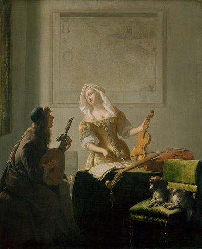 Die Musikstunde, 1671 von Jacob Lucasz Ochtervelt