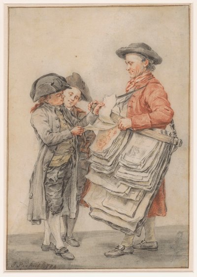 Der Druckverkäufer von Jacob Perkois (signed by artist)