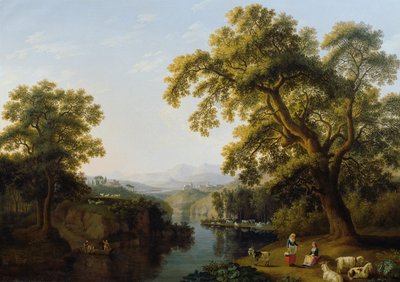 Flusstal von Isernia bei Neapel von Jacob Philipp Hackert