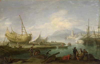 Küstenlandschaft von Jacob Philippe Hackert