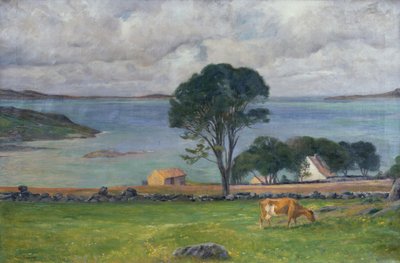 Kühe in der Landschaft von Jacob Sømme