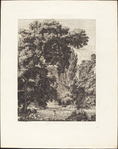 Unter der Ponte Lupo in Tivoli von Jacob Wilhelm Mechau