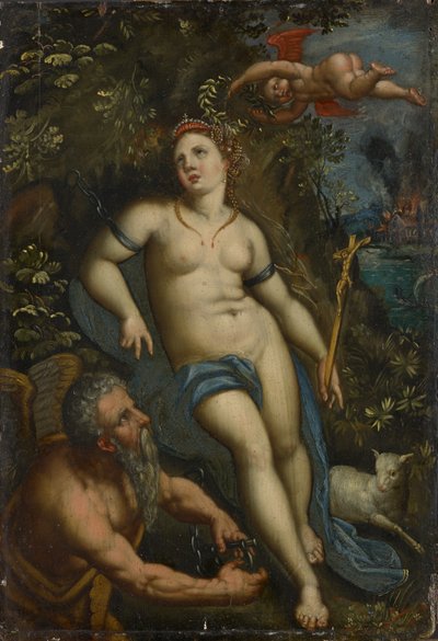 Allegorie der Zeit, die den Glauben befreit von Jacob de Backer