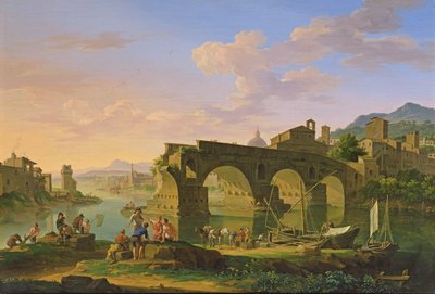 Die Ponte Rotto in Rom von Jacob de Heusch