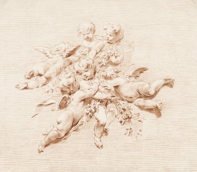Eine Gruppe von Engeln von Jacob de Wit