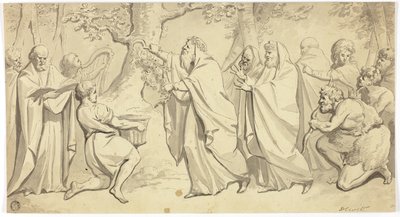Druiden schneiden Mistel von Jacob de Wit