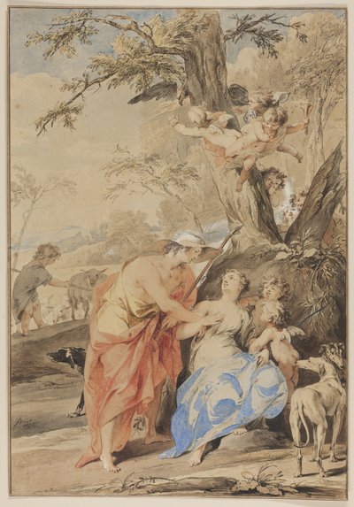 Jupiter und Mnemosyne, 1733 von Jacob de Wit