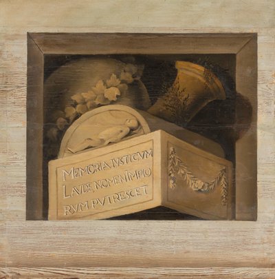 Grab mit Inschrift von Jacob van Campen