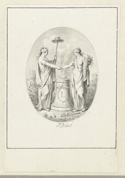 Allegorische Darstellung der Freiheit von Jacobus Buys
