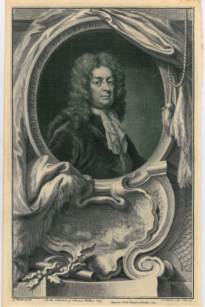 Edward Russell, Earl of Orford, ca. 1742 von Jacobus Houbraken