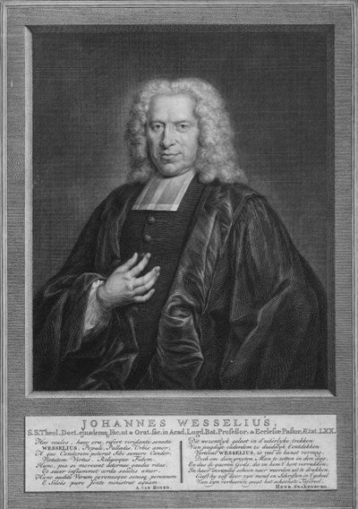 Johann Wessel, um 1740er Jahre von Jacobus Houbraken