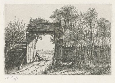 Offenes Hoftor von Jacobus Ludovicus Cornet