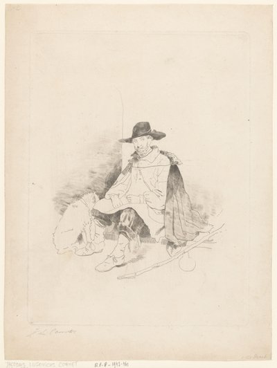 Rastender Reisender von Jacobus Ludovicus Cornet