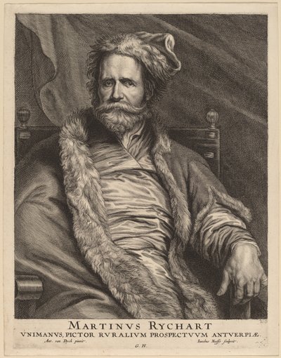 Martin Rijckaert von Jacobus Neeffs, after Sir Anthony van Dyck