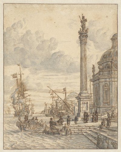 Italienischer Hafen von Jacobus Storck