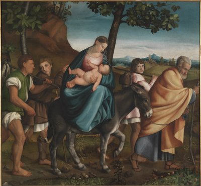 Die Flucht nach Ägypten, 1534 von Jacopo Bassano il vecchio