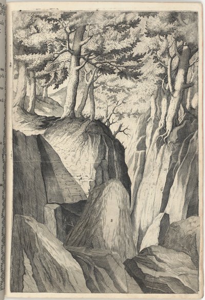 Der herausragende Felsen (Sasso spicco) [Tafel I] von Jacopo Ligozzi