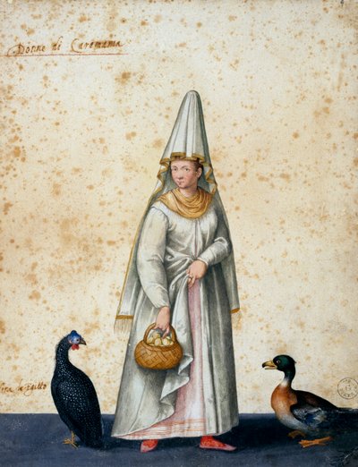 Türkischer Bauer, Zeichnung von Jacopo Ligozzi (1547-1627) von Jacopo Ligozzi