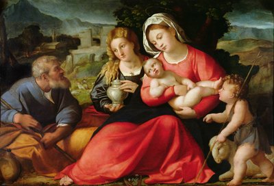 Die Heilige Familie, ca. 1508-12 von Jacopo Palma