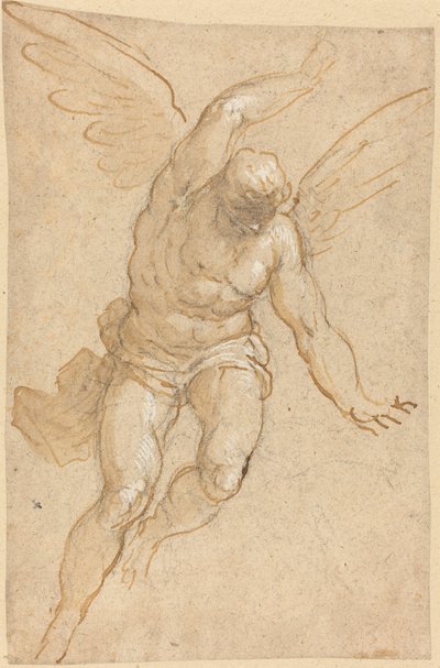 Ein fliegender Engel von Jacopo Palma il Giovane