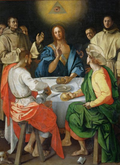 Das Abendmahl in Emmaus von Jacopo Pontormo