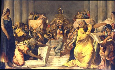 Christus unter den Ärzten von Jacopo Robusti Tintoretto