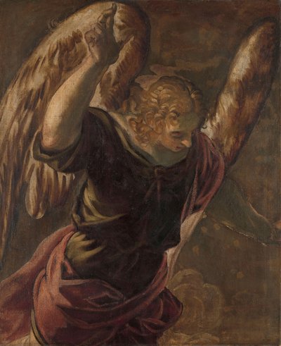 Die Verkündigung: Engel, 1560-1584 von Jacopo Robusti Tintoretto