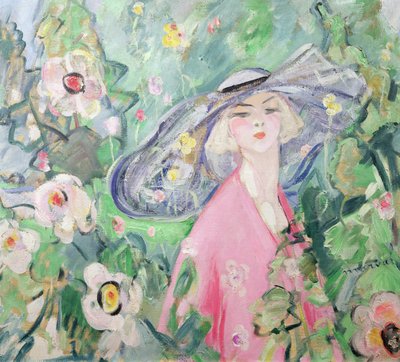 Frau mit Hut, um 1920 von Jacqueline Marval
