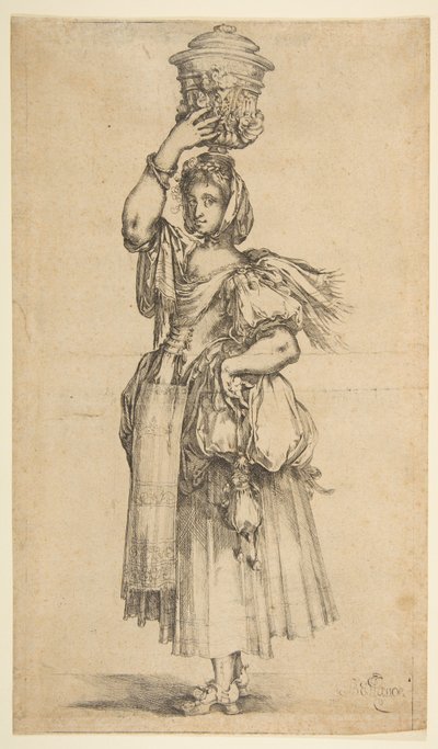 Gärtner, aus der Hortulanae-Serie von Jacques Bellange