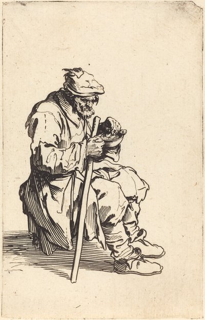 Bettler beim Essen, ca. 1622 von Jacques Callot