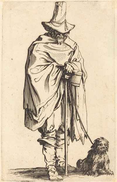 Bettler mit Hund von Jacques Callot