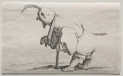 Krüppel mit Kapuze von Jacques Callot
