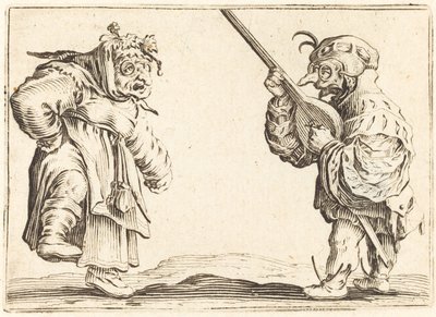 Tänzer mit Laute, ca. 1622 von Jacques Callot