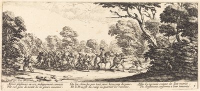 Entdeckung der kriminellen Soldaten, ca. 1633 von Jacques Callot
