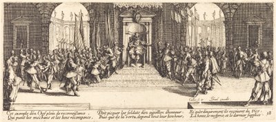 Verteilung der Belohnungen von Jacques Callot