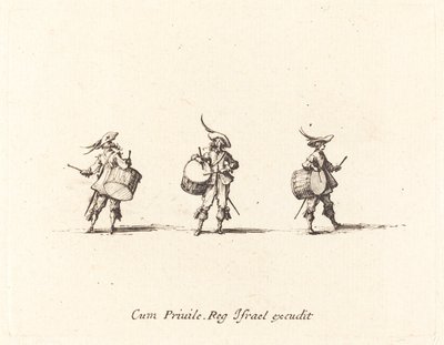 Übung mit Trommeln von Jacques Callot