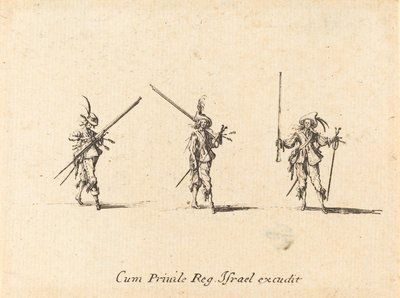 Übung mit dem Musket von Jacques Callot