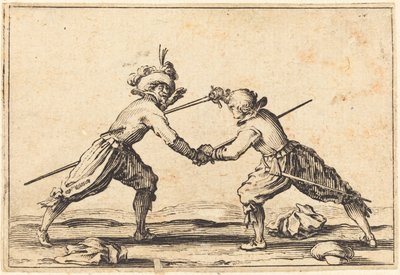 Duell mit Schwertern von Jacques Callot