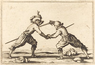 Duell mit Schwertern, ca. 1622 von Jacques Callot