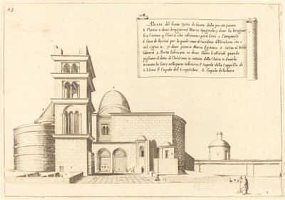 Aufriss einer Kirche von Jacques Callot