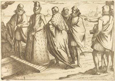 Einschiffung in Genua von Jacques Callot