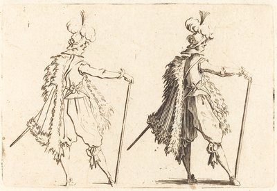 Herr mit Stock von Jacques Callot