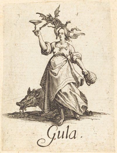 Völlerei von Jacques Callot