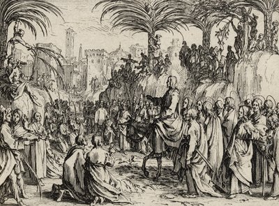 Jesus zieht in Jerusalem ein, 1635 von Jacques Callot