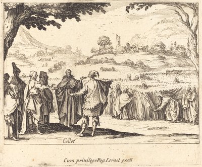 Jesus mit den Pharisäern von Jacques Callot