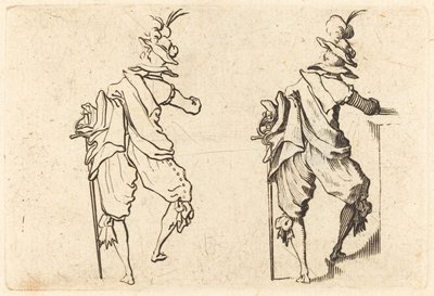 Mann mit Schwert von Jacques Callot